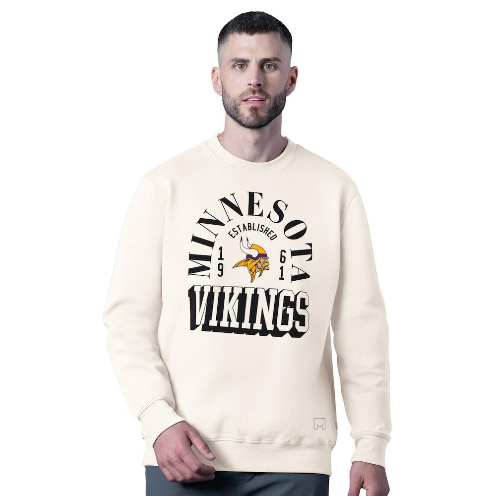 Minnesota Vikings MSX by Michael Strahan Whiteout Tri-Blend Sweatshirt - White discount