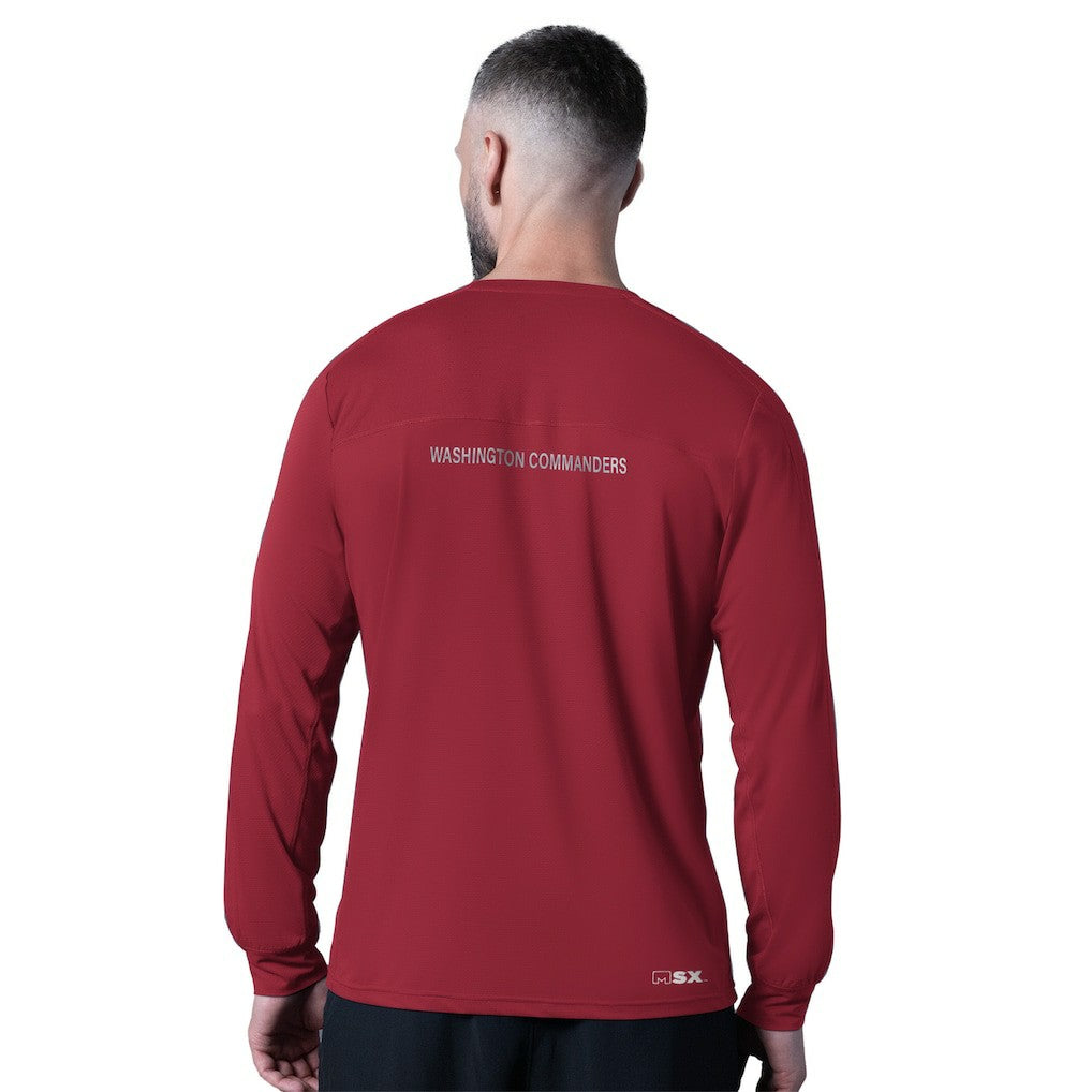 Washington Commanders MSX by Michael Strahan Forward Long-Sleeve T-Shirt - Burgundy for sale