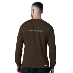 Cleveland Browns MSX by Michael Strahan Forward Long-Sleeve T-Shirt - Brown on sale