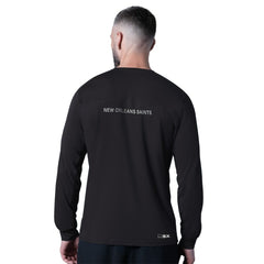 New Orleans Saints MSX by Michael Strahan Forward Long-Sleeve T-Shirt - Black on sale