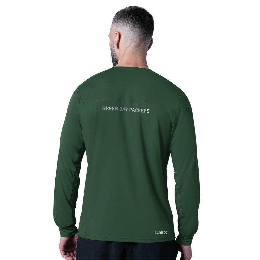 Green Bay Packers MSX by Michael Strahan Forward Long-Sleeve T-Shirt - Green on sale