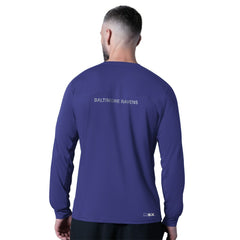Baltimore Ravens MSX by Michael Strahan Forward Long-Sleeve T-Shirt - Purple discount