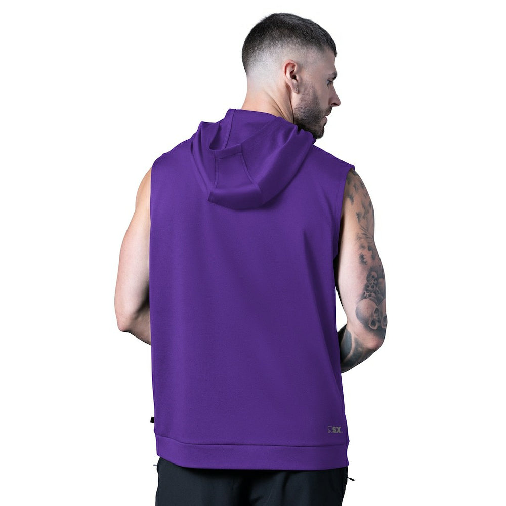Minnesota Vikings MSX by Michael Strahan Tri-Blend Rebound Sleeveless Hoodie - Purple online