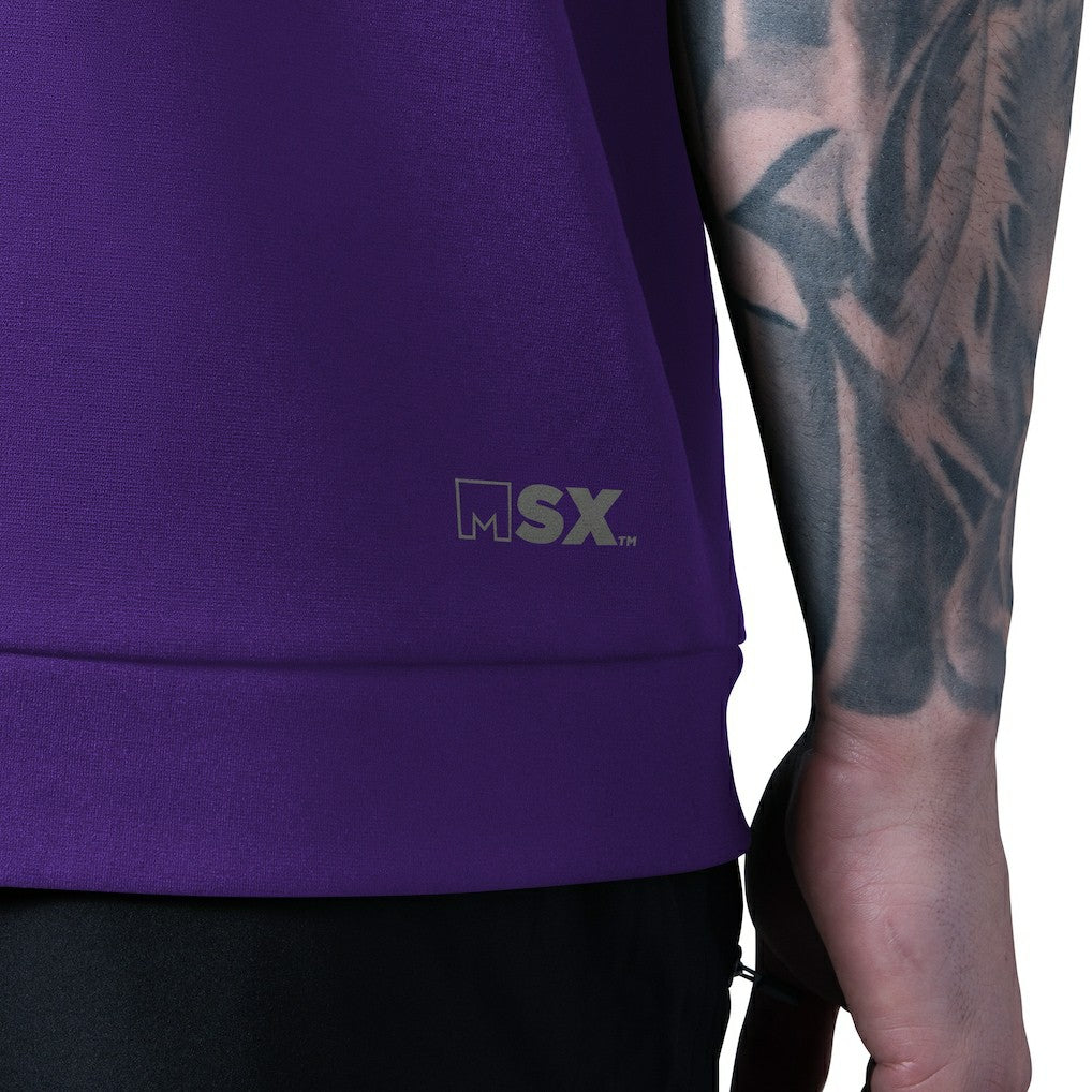 Minnesota Vikings MSX by Michael Strahan Tri-Blend Rebound Sleeveless Hoodie - Purple online
