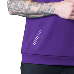 Minnesota Vikings MSX by Michael Strahan Tri-Blend Rebound Sleeveless Hoodie - Purple online