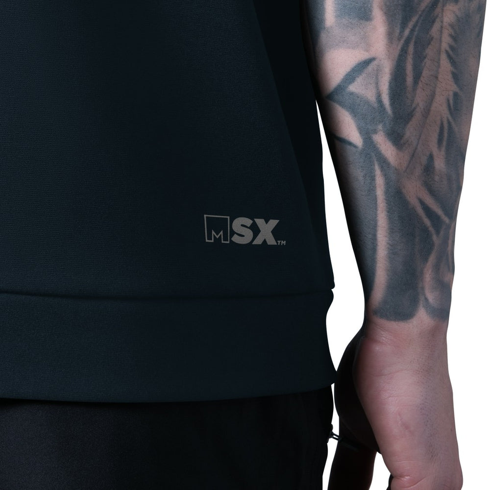 Houston Texans MSX by Michael Strahan Tri-Blend Rebound Sleeveless Hoodie - Navy on sale