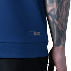 New York Giants MSX by Michael Strahan Tri-Blend Rebound Sleeveless Hoodie - Royal for sale