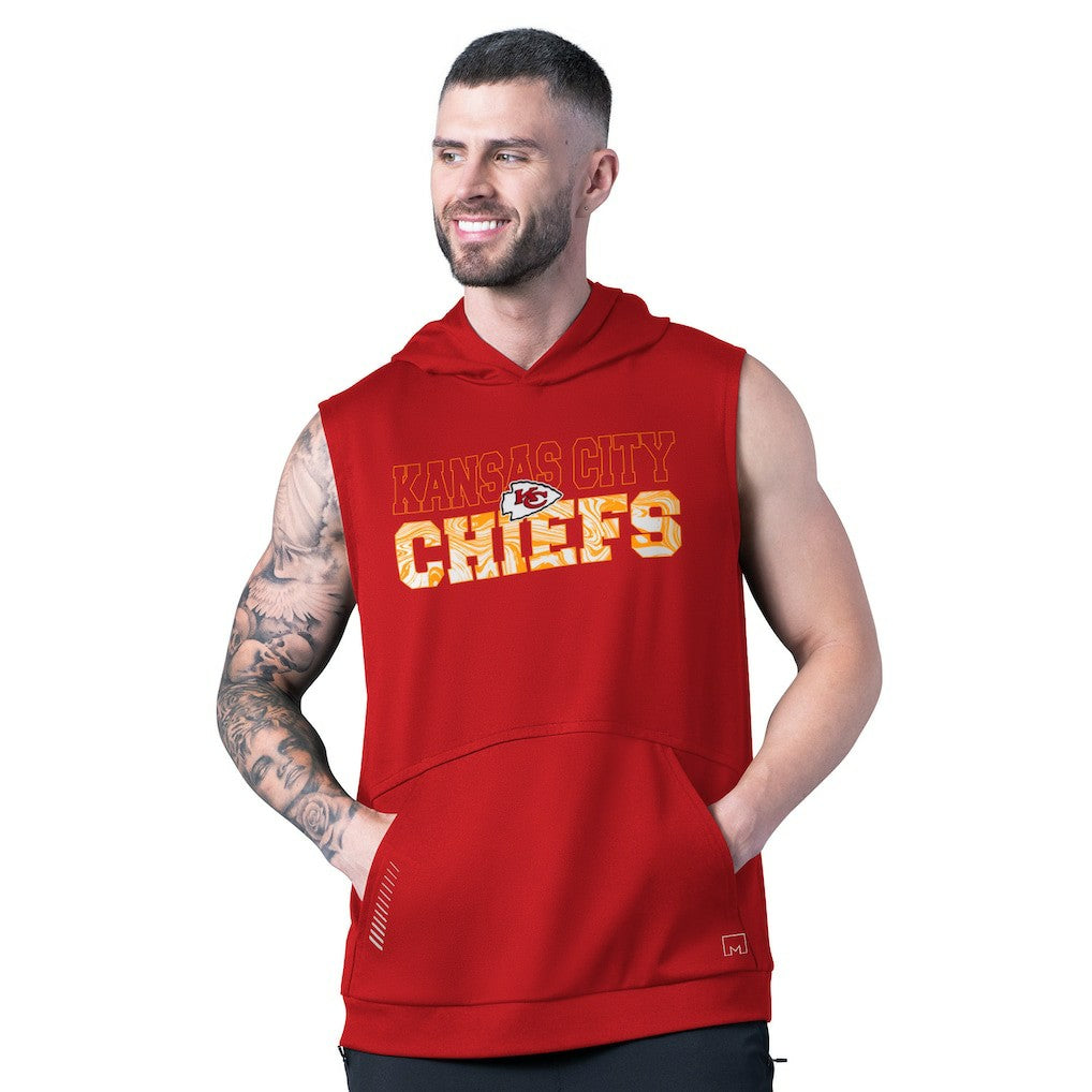 Kansas City Chiefs MSX by Michael Strahan Tri-Blend Rebound Sleeveless Hoodie - Red sale