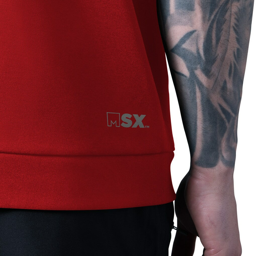 Kansas City Chiefs MSX by Michael Strahan Tri-Blend Rebound Sleeveless Hoodie - Red sale