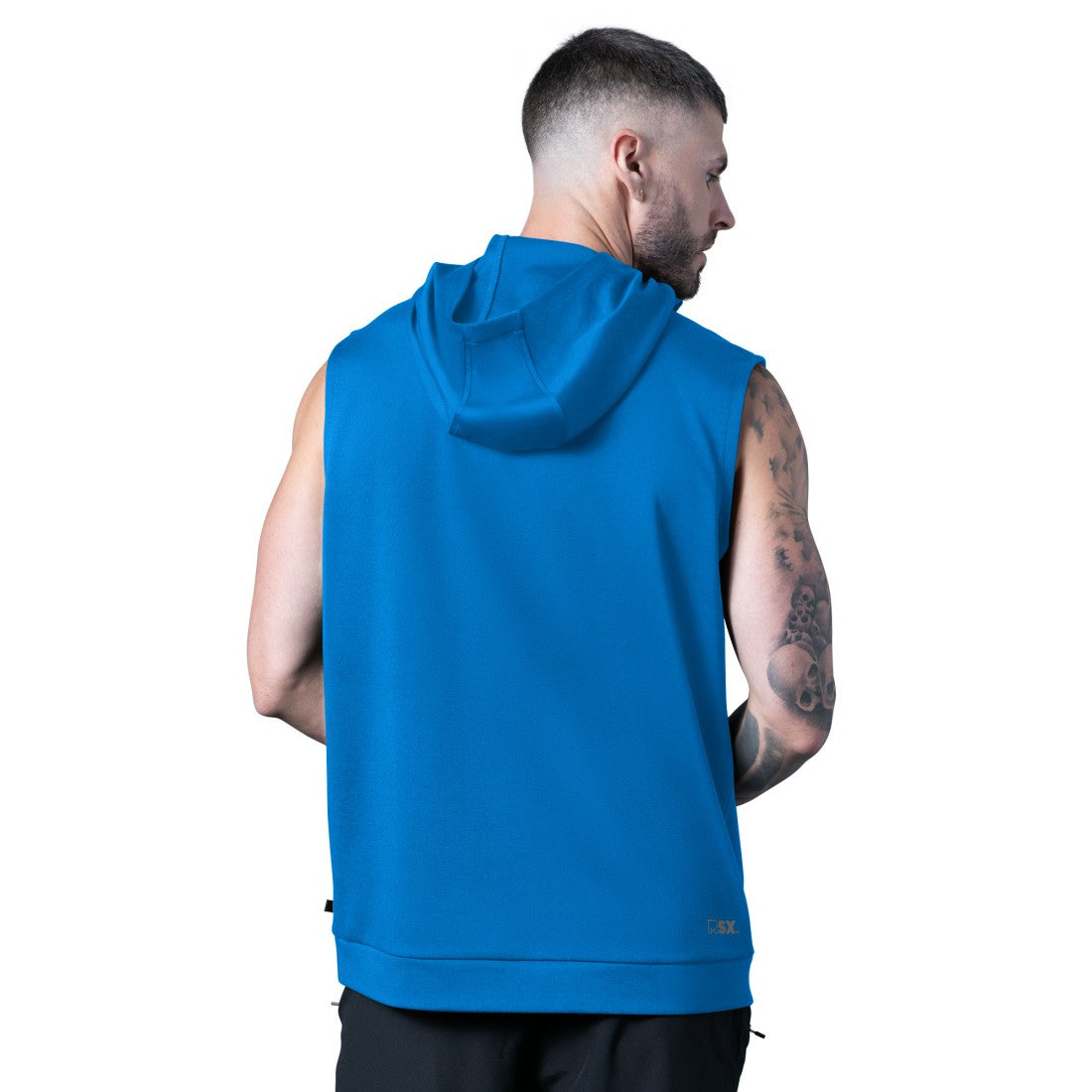 Detroit Lions MSX by Michael Strahan Tri-Blend Rebound Sleeveless Hoodie - Blue cheap