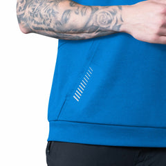 Detroit Lions MSX by Michael Strahan Tri-Blend Rebound Sleeveless Hoodie - Blue cheap