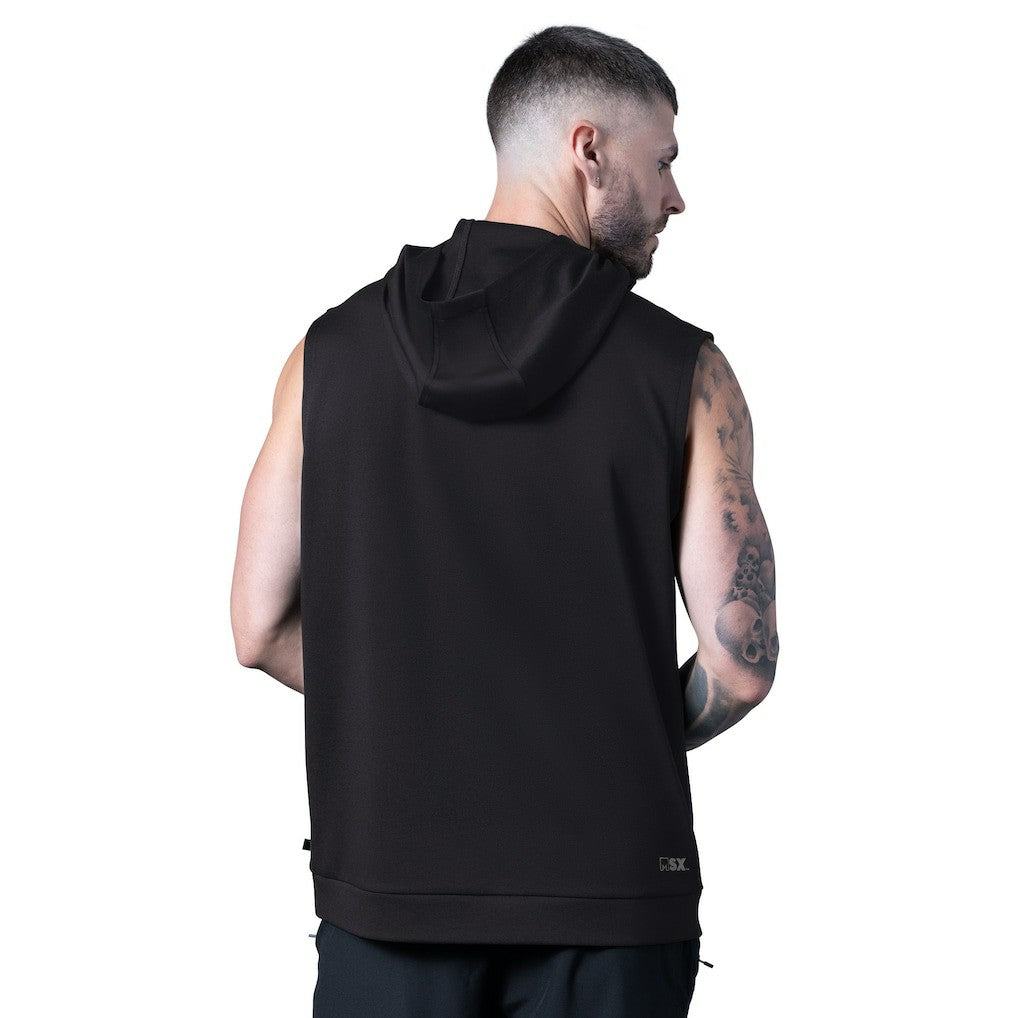 Pittsburgh Steelers MSX by Michael Strahan Tri-Blend Rebound Sleeveless Hoodie - Black discount