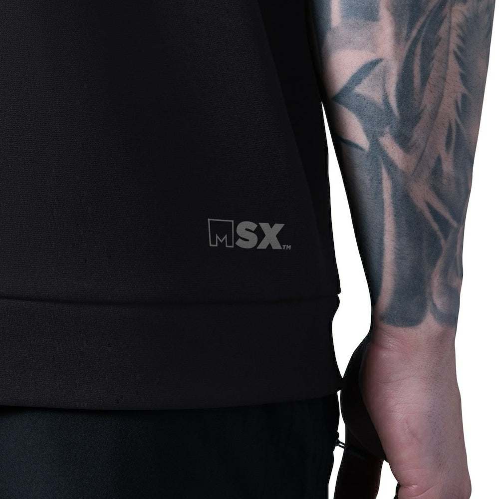 Las Vegas Raiders MSX by Michael Strahan Tri-Blend Rebound Sleeveless Hoodie - Black online