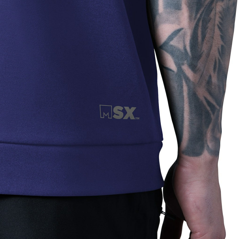 Baltimore Ravens MSX by Michael Strahan Tri-Blend Rebound Sleeveless Hoodie - Purple discount