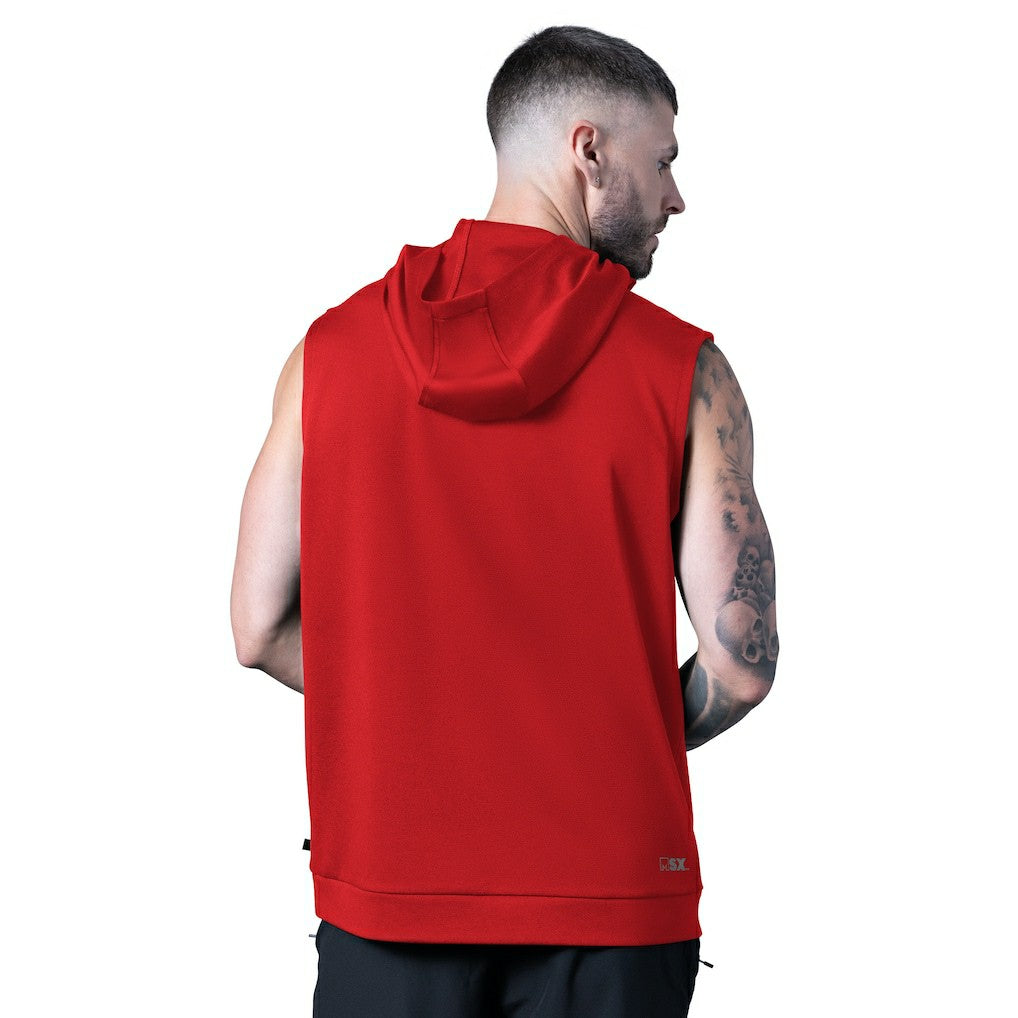 San Francisco 49ers MSX by Michael Strahan Tri-Blend Rebound Sleeveless Hoodie - Scarlet discount