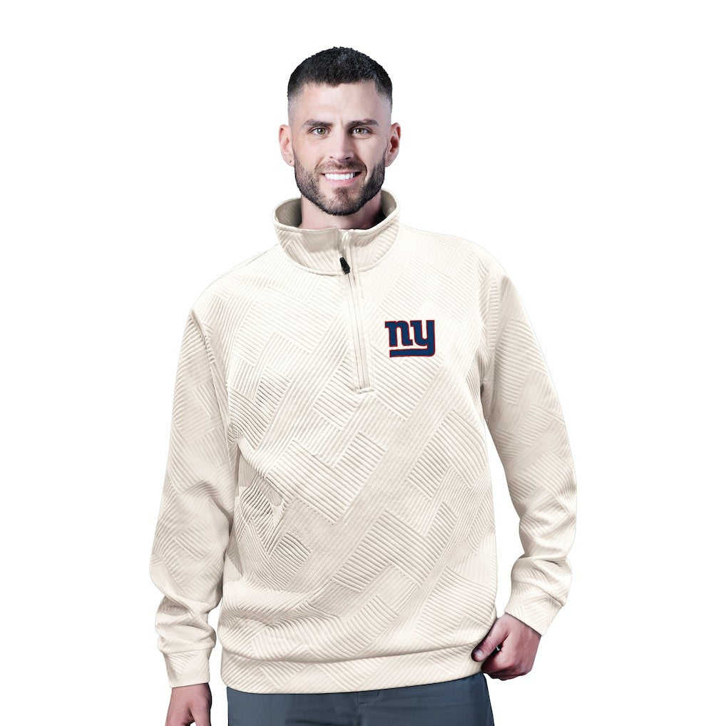 New York Giants MSX by Michael Strahan Cross Training Half-Zip Pullover - White discount