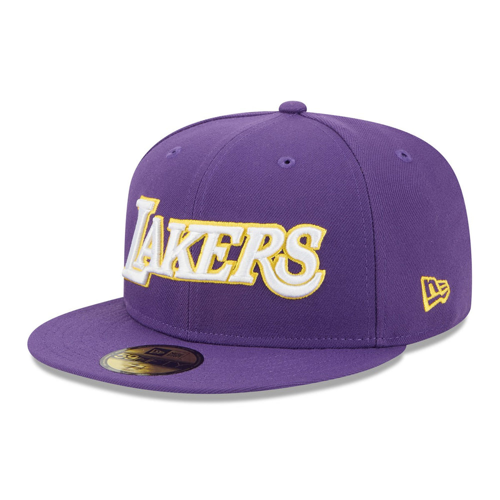 Los Angeles Lakers Jersey Hook Statement Edition 59FIFTY Fitted Hat - Purple | New Era online