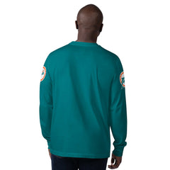 Miami Dolphins Starter Extreme Clutch Hit Vintage Logo Long Sleeve T-Shirt - Aqua online