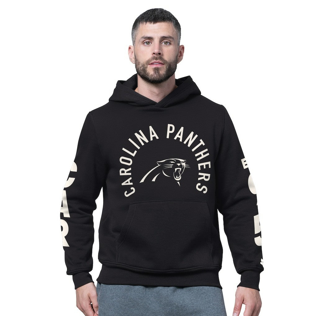 Carolina Panthers Starter Handoff Fleece Hoodie Sweatshirt - Black for sale