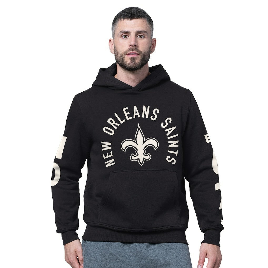 New Orleans Saints Starter Handoff Fleece Hoodie Sweatshirt - Black online