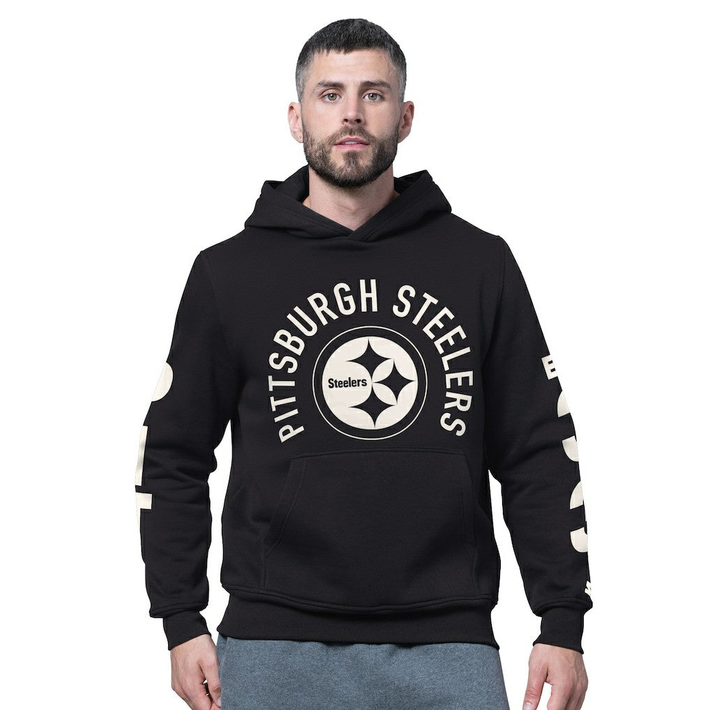 Pittsburgh Steelers Starter Handoff Fleece Hoodie Sweatshirt - Black outlet