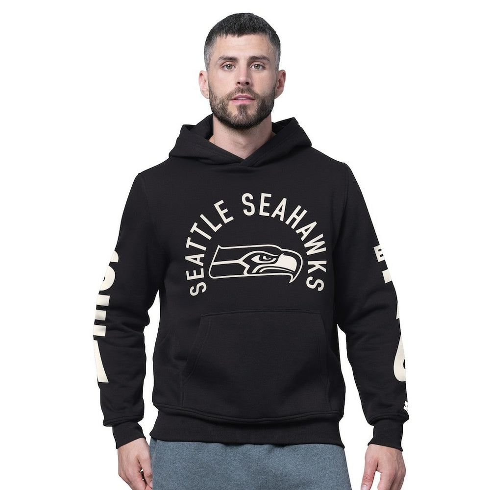 Seattle Seahawks Starter Handoff Fleece Hoodie Sweatshirt - Black outlet