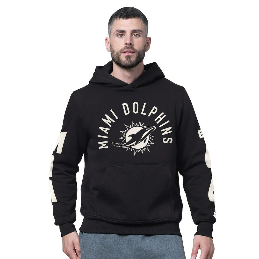Miami Dolphins Starter Handoff Fleece Hoodie Sweatshirt - Black discount