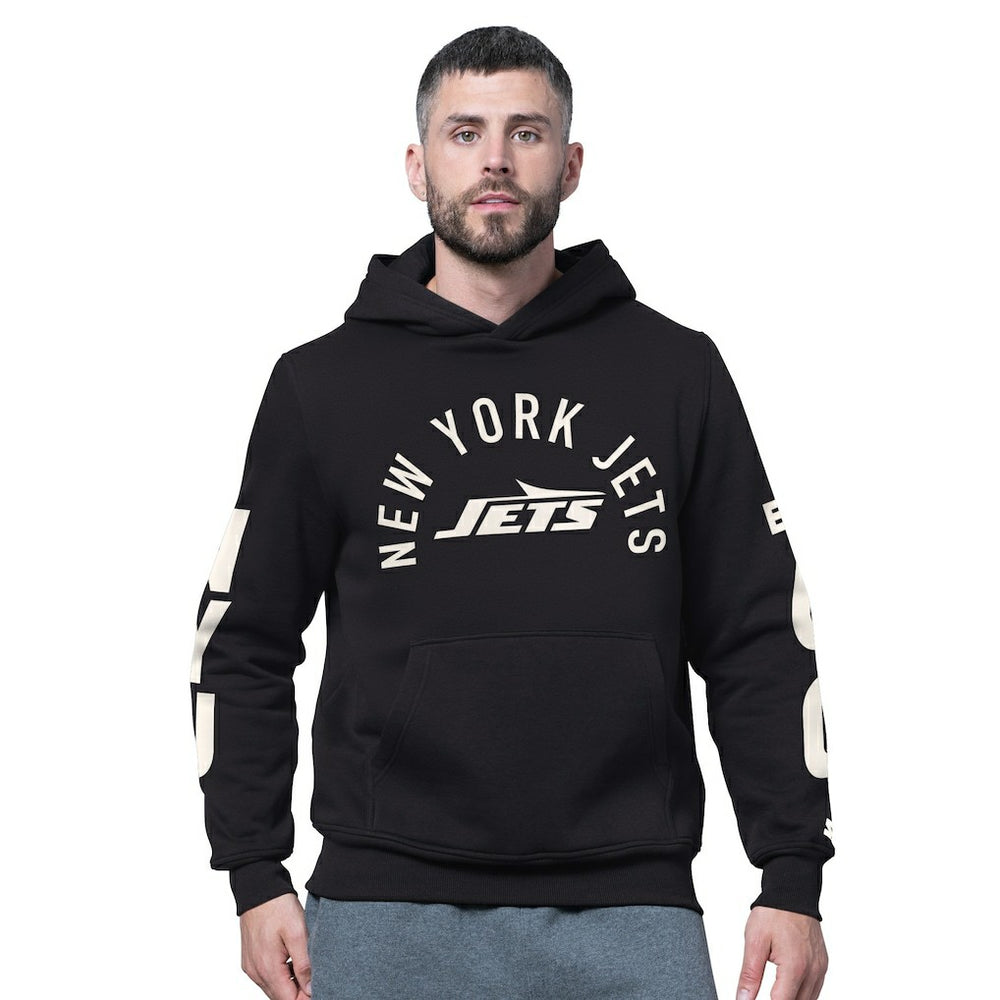 New York Jets Starter Handoff Fleece Hoodie Sweatshirt - Black discount