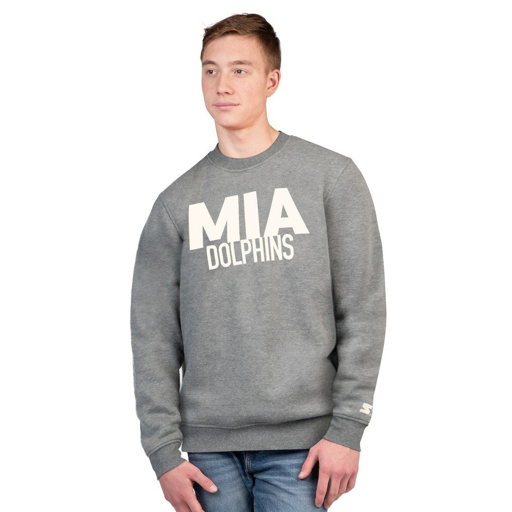 Miami Dolphins Starter Assist Sweatshirt - Charcoal outlet