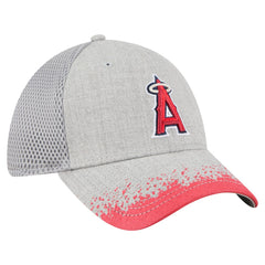 Los Angeles Angels Visor Paint Splatter 39THIRTY Flex Hat - Gray | New Era