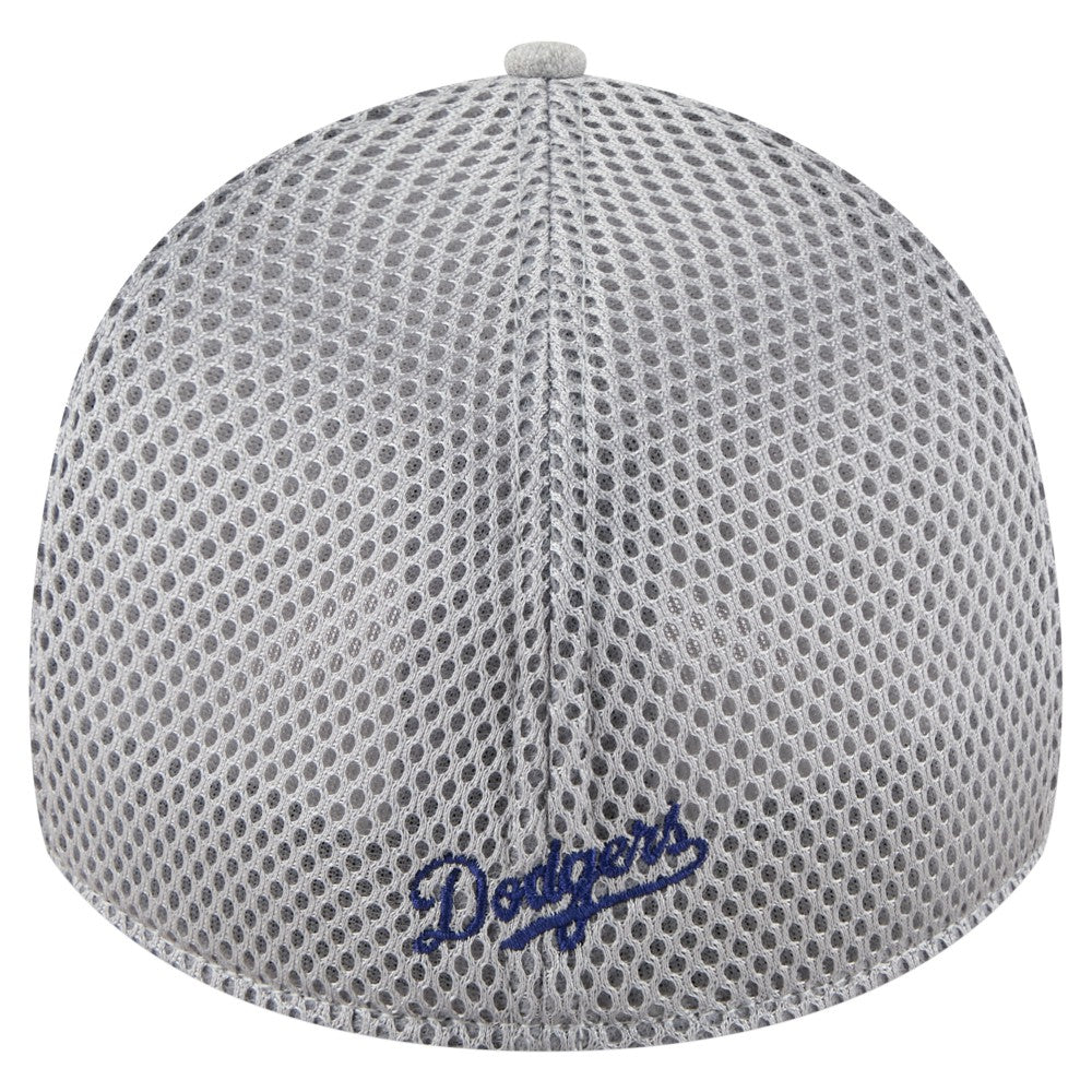 Los Angeles Dodgers Visor Paint Splatter 39THIRTY Flex Hat - Gray | New Era