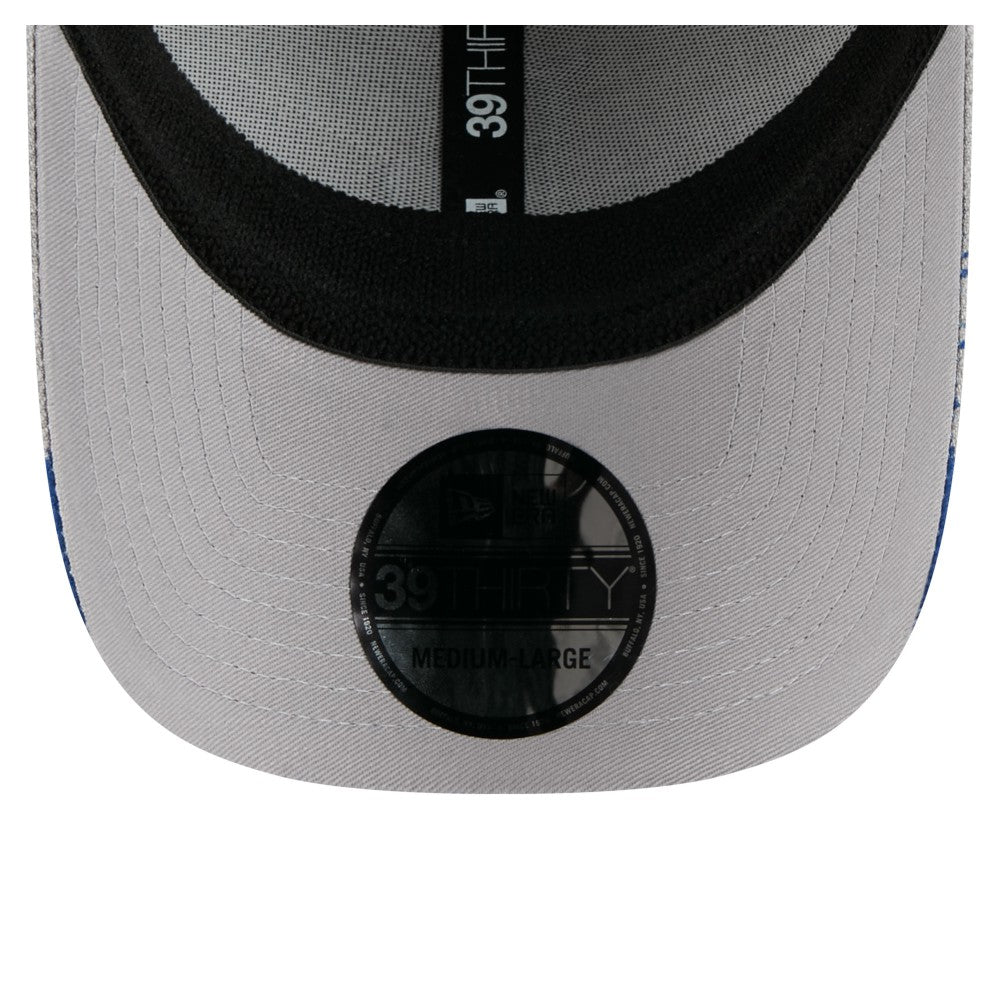 Los Angeles Dodgers Visor Paint Splatter 39THIRTY Flex Hat - Gray | New Era