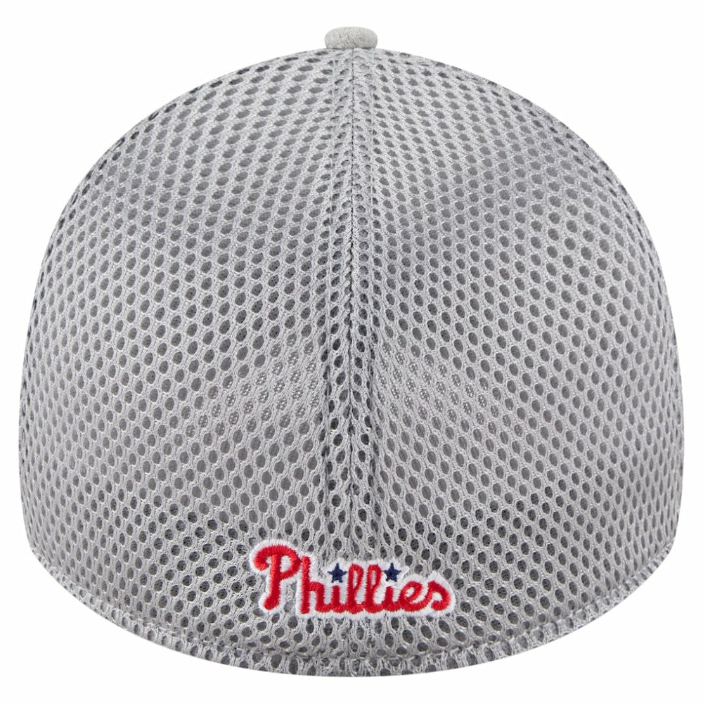 Philadelphia Phillies Visor Paint Splatter 39THIRTY Flex Hat - Gray | New Era