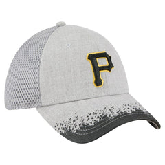 Pittsburgh Pirates Visor Paint Splatter 39THIRTY Flex Hat - Gray | New Era