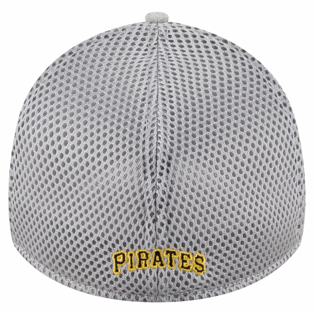 Pittsburgh Pirates Visor Paint Splatter 39THIRTY Flex Hat - Gray | New Era