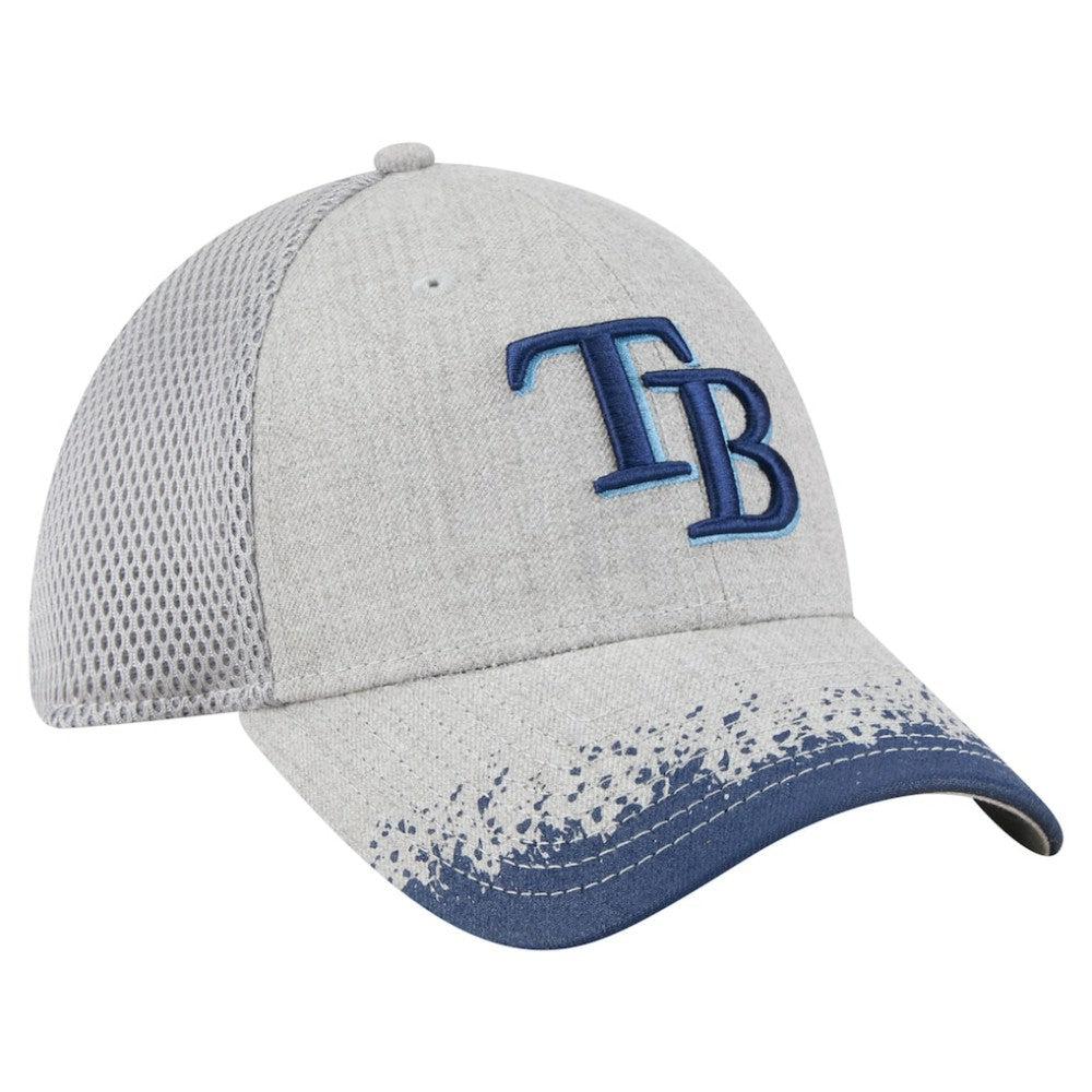 Tampa Bay Rays Visor Paint Splatter 39THIRTY Flex Hat - Gray | New Era