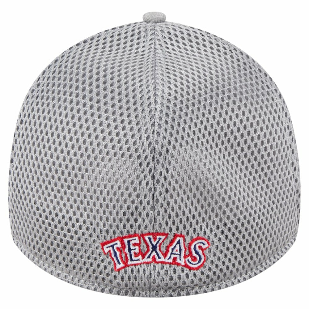 Texas Rangers Visor Paint Splatter 39THIRTY Flex Hat - Gray | New Era