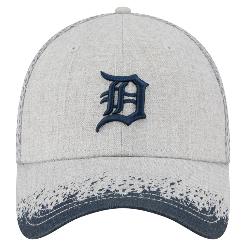 Detroit Tigers Visor Paint Splatter 39THIRTY Flex Hat - Gray | New Era