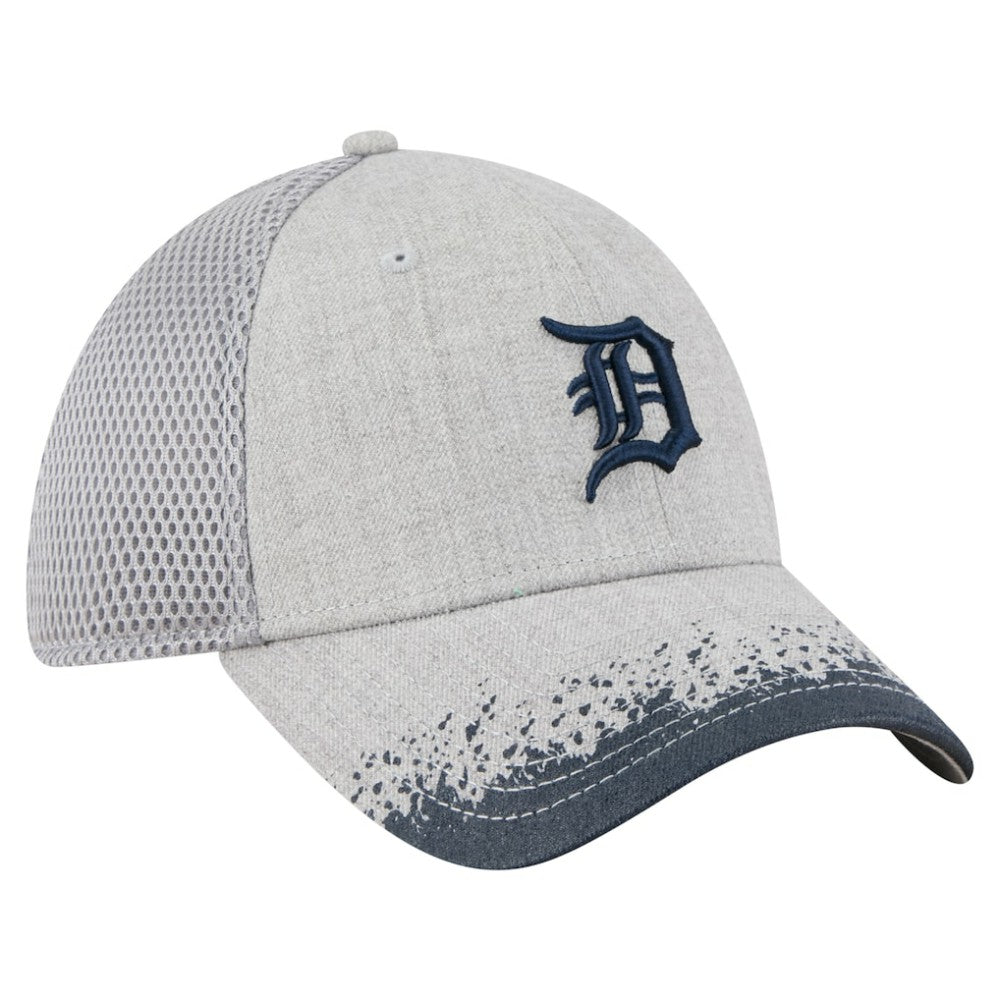 Detroit Tigers Visor Paint Splatter 39THIRTY Flex Hat - Gray | New Era