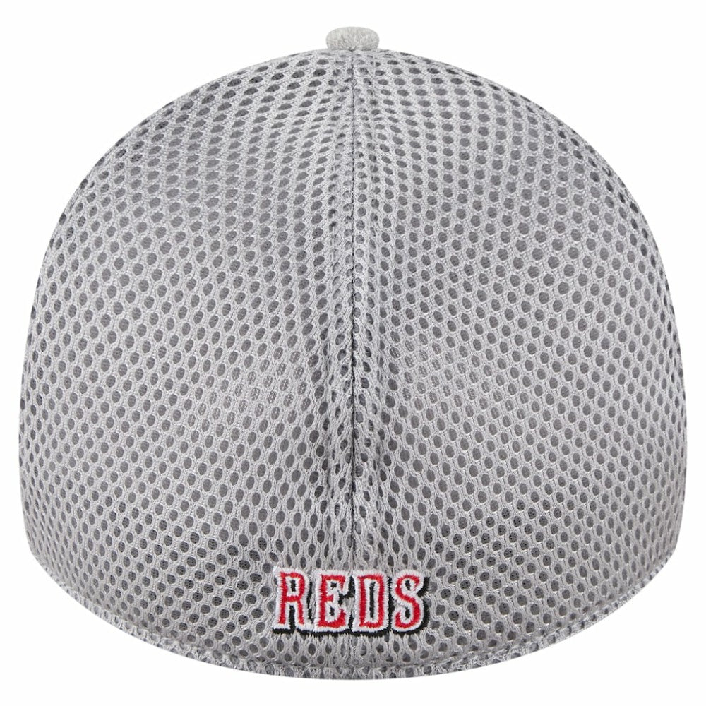 Cincinnati Reds Visor Paint Splatter 39THIRTY Flex Hat - Gray | New Era