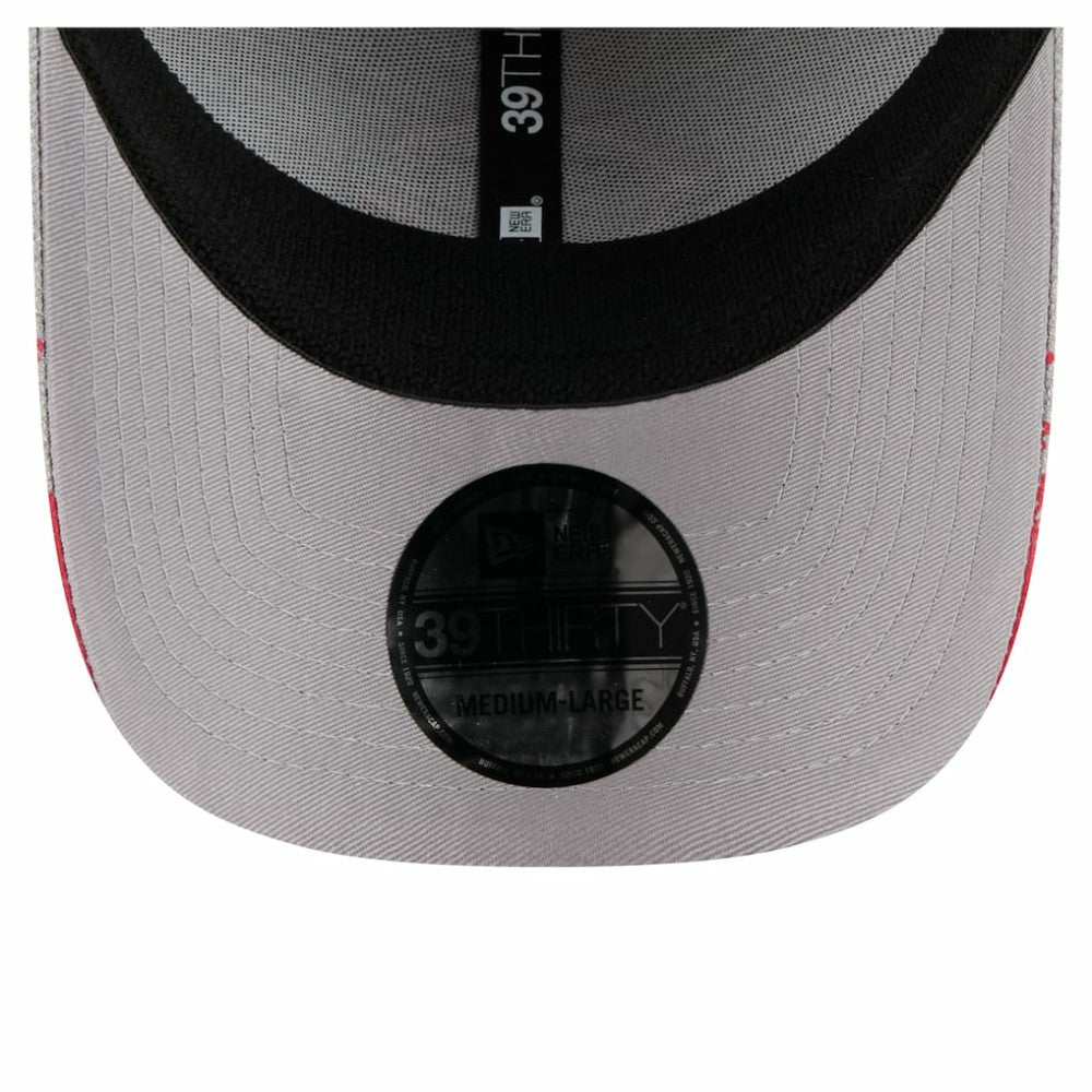 Cincinnati Reds Visor Paint Splatter 39THIRTY Flex Hat - Gray | New Era