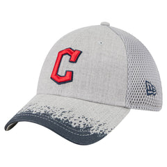 Cleveland Guardians Visor Paint Splatter 39THIRTY Flex Hat - Gray | New Era