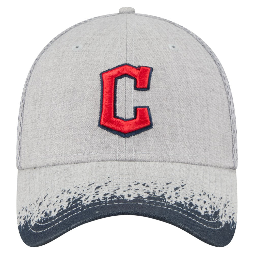 Cleveland Guardians Visor Paint Splatter 39THIRTY Flex Hat - Gray | New Era