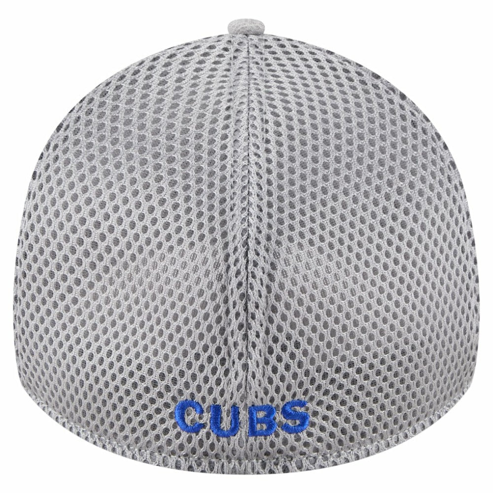 Chicago Cubs Visor Paint Splatter 39THIRTY Flex Hat - Gray | New Era