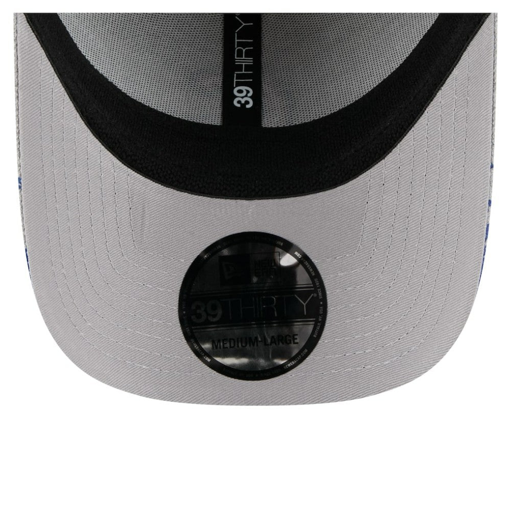 Chicago Cubs Visor Paint Splatter 39THIRTY Flex Hat - Gray | New Era