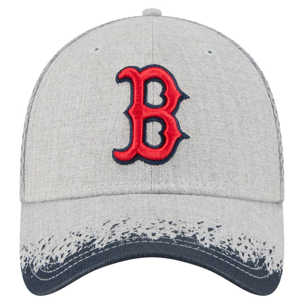Boston Red Sox Visor Paint Splatter 39THIRTY Flex Hat - Gray | New Era