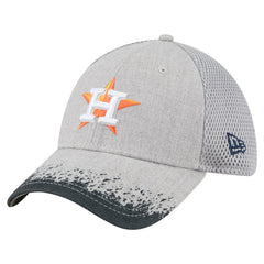 Houston Astros Visor Paint Splatter 39THIRTY Flex Hat - Gray | New Era
