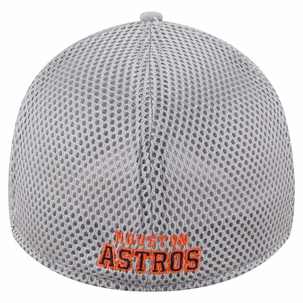 Houston Astros Visor Paint Splatter 39THIRTY Flex Hat - Gray | New Era