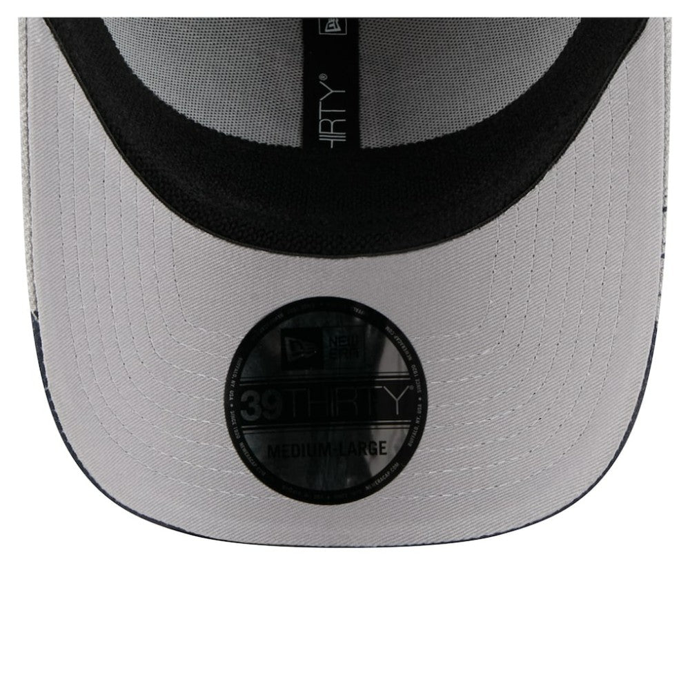 Houston Astros Visor Paint Splatter 39THIRTY Flex Hat - Gray | New Era
