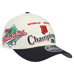 Minnesota Twins World Series 9FORTY M-Crown Adjustable Hat - Cream/Navy | New Era
